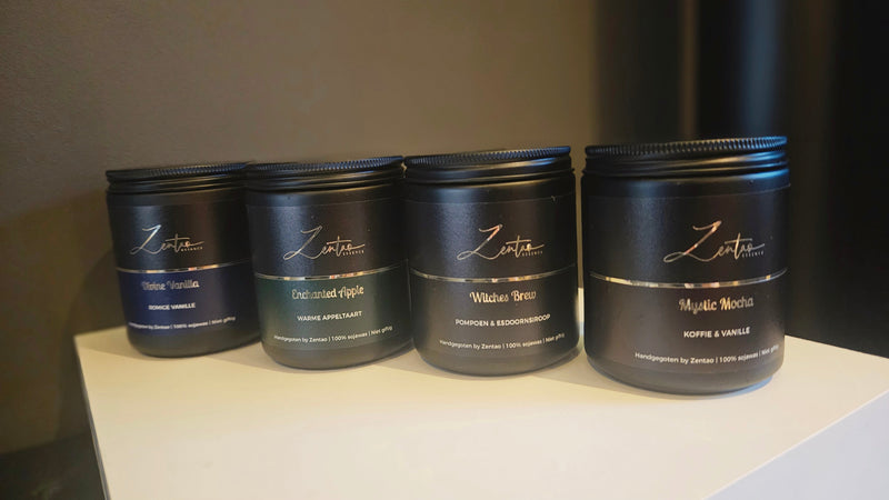 Orakel collectie handgemaakte geurkaarsen zentao stabroek