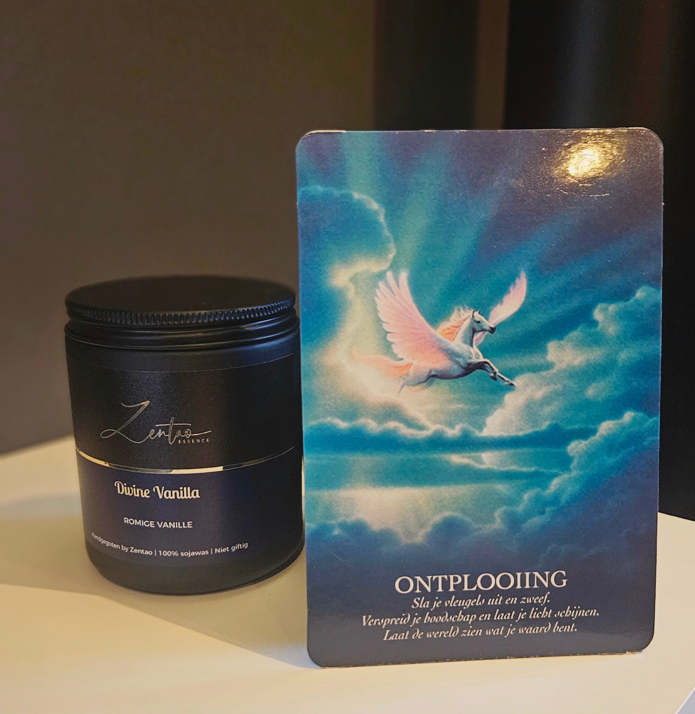 Divine vanilla handgemaakte sojawas geurkaars Zentao stabroek