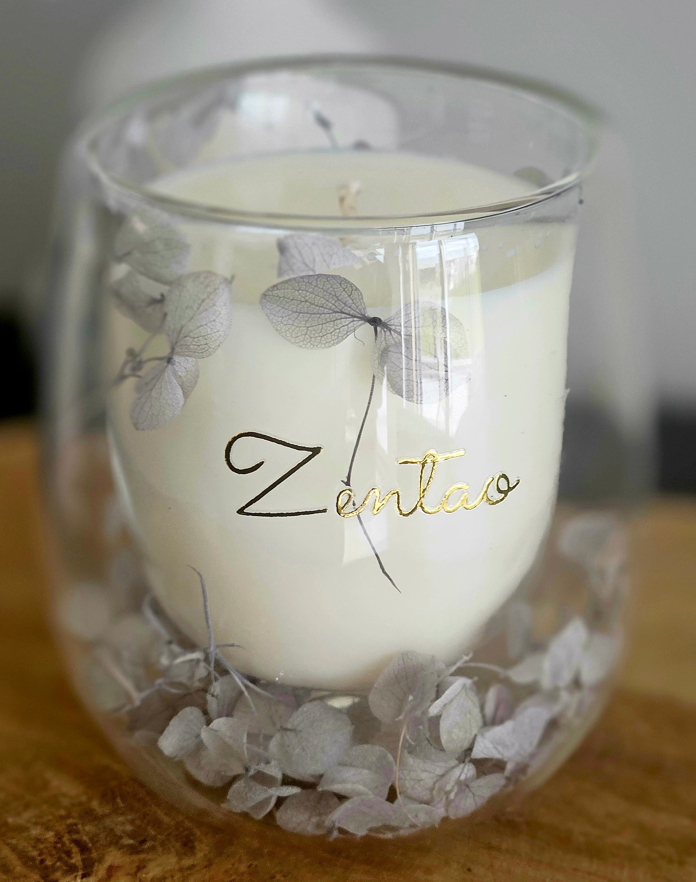 Handgmaakte sojawas geurkaars Zentao België