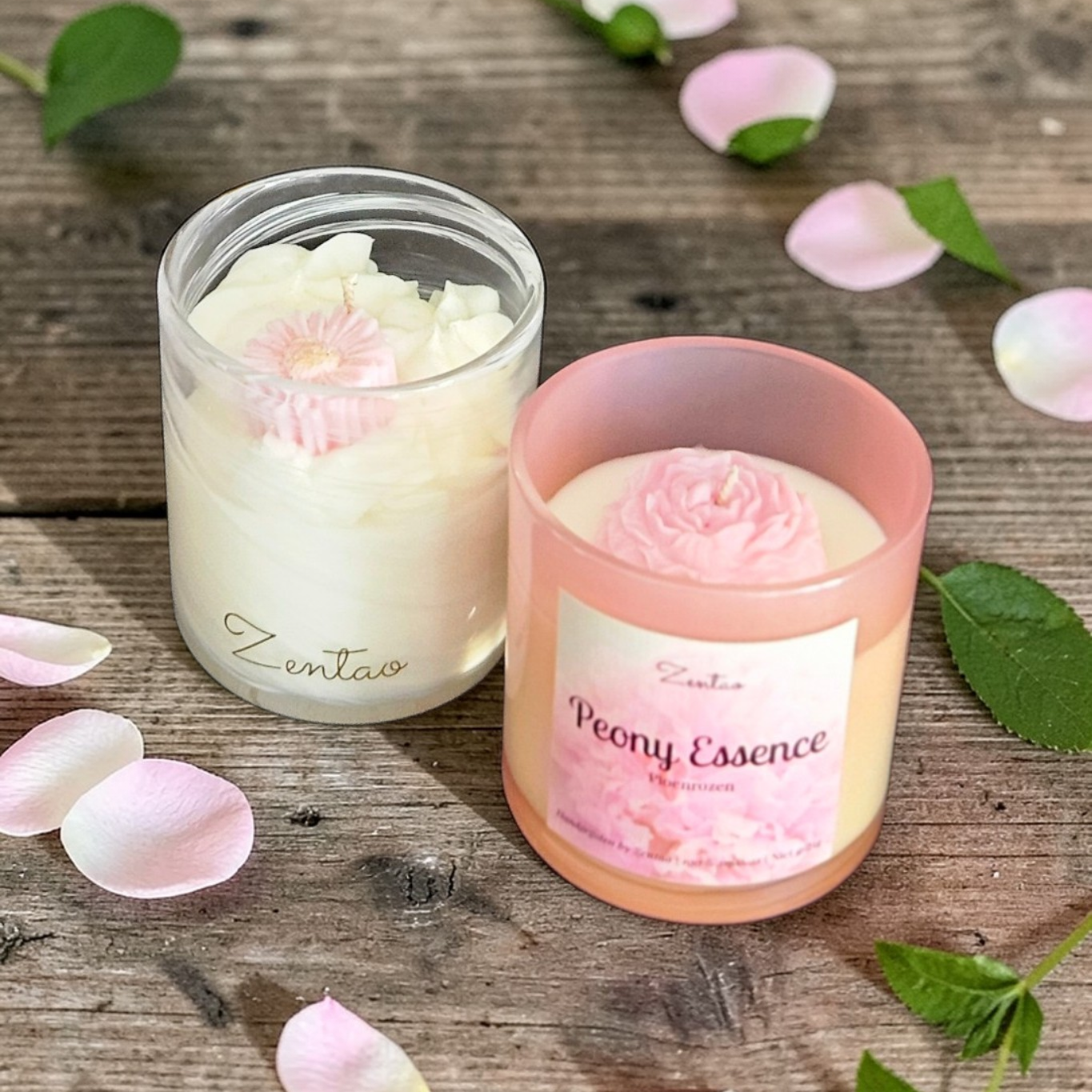 Handgemaakte sojawas geurkaarsen Zentao België 