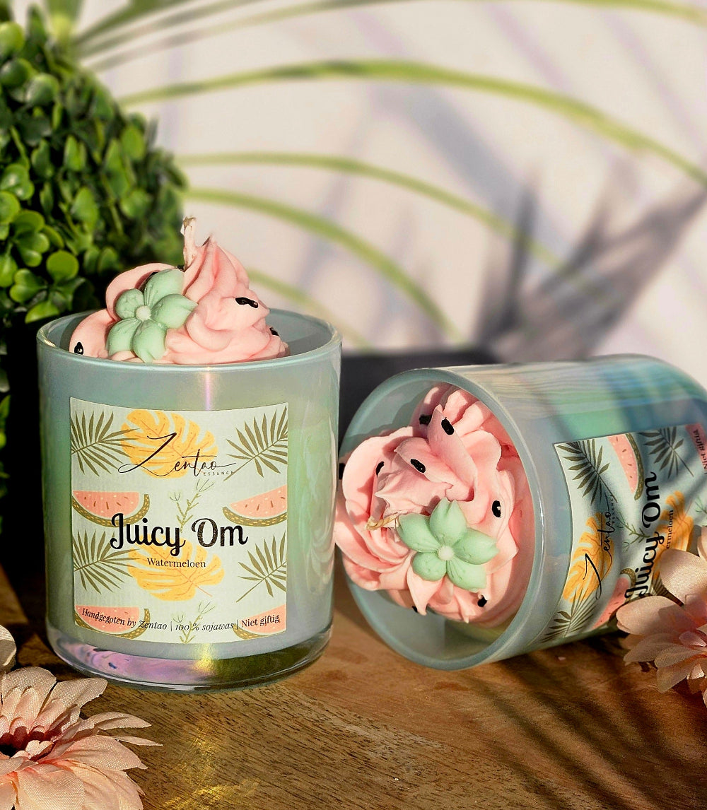 Juicy Om handgemaakte geurkaars Zentao
