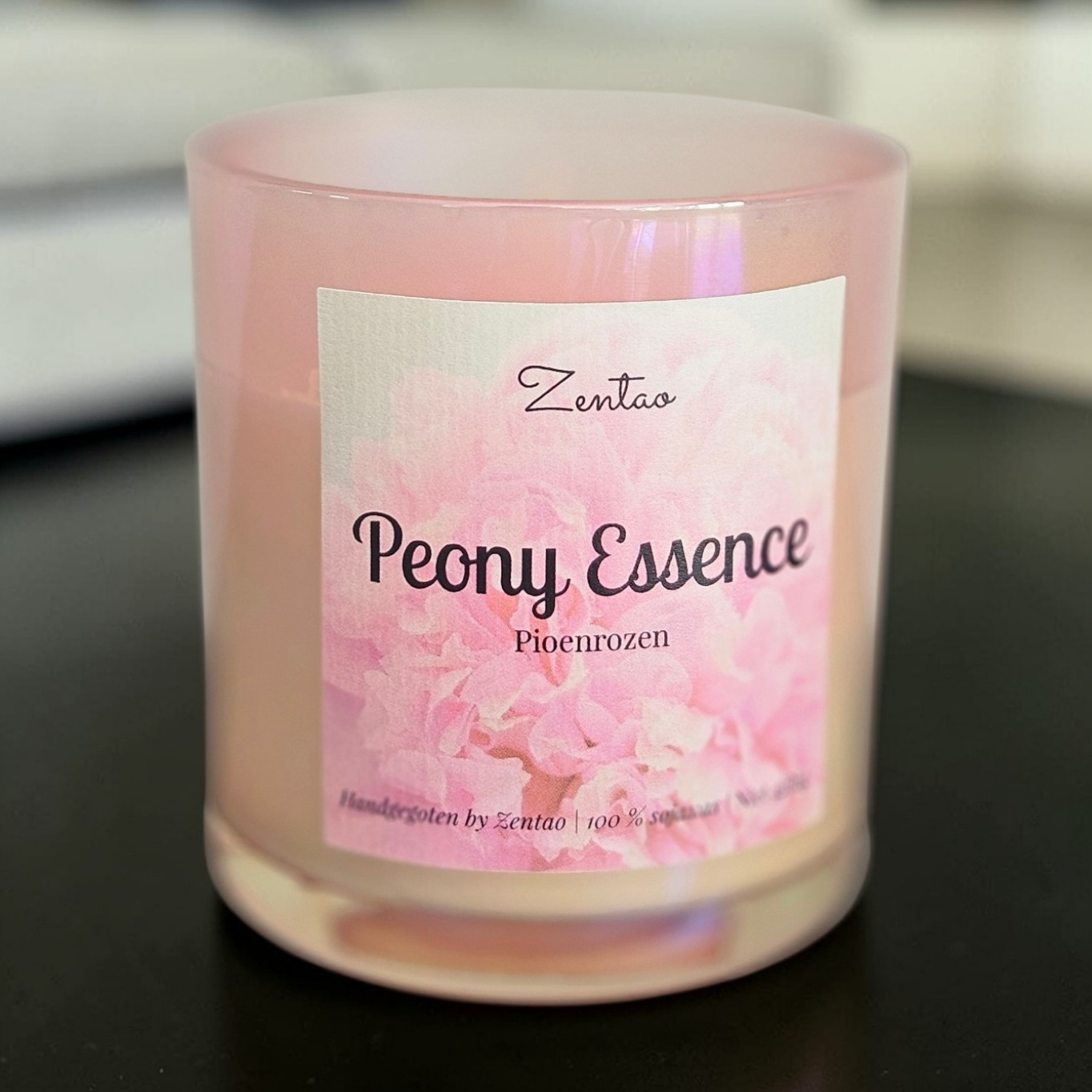 Handgemaakte sojawas geurkaars peony essence Zentao België 