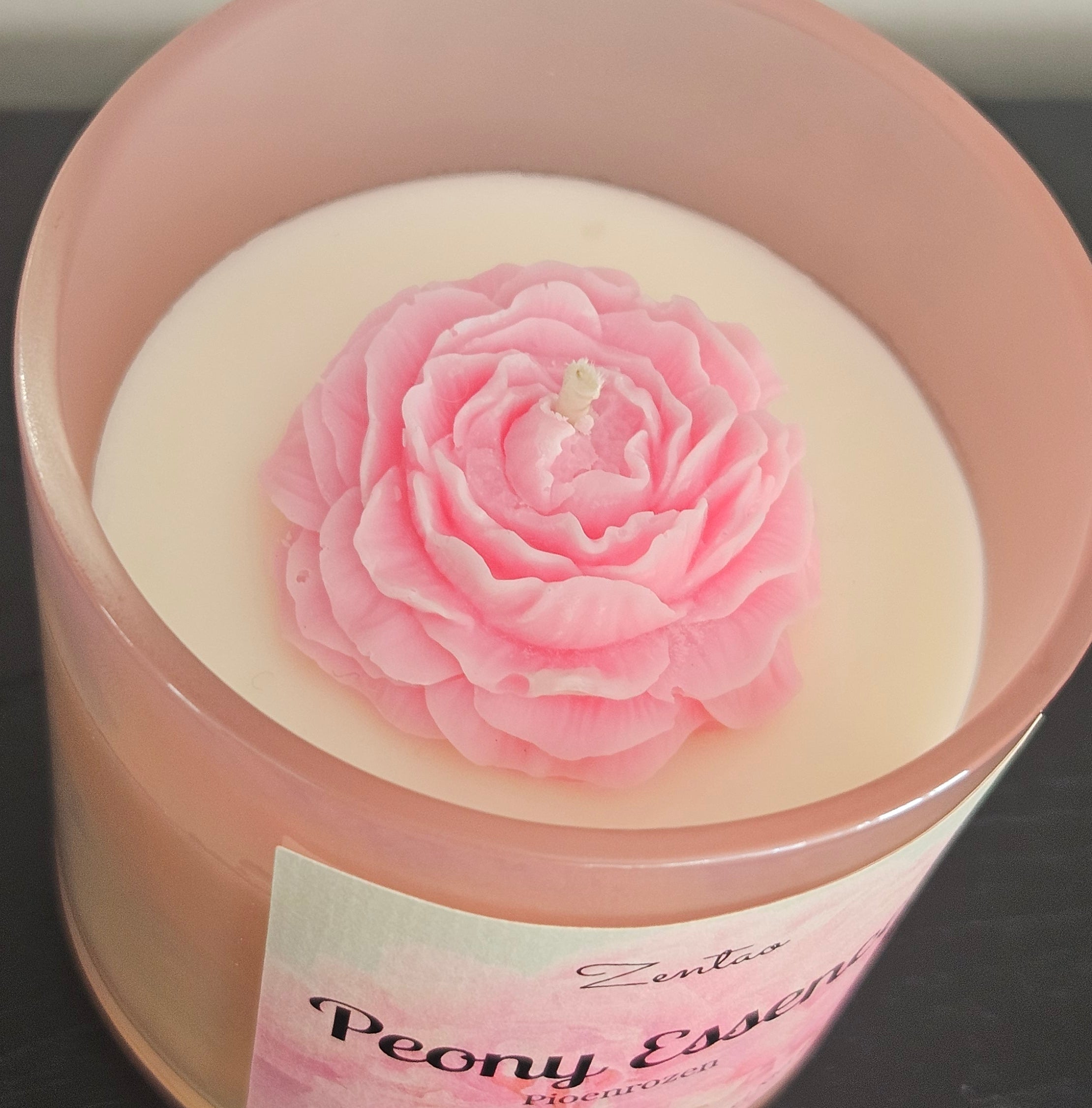 Handgemaakte sojawas geurkaars peony essence zentao België 