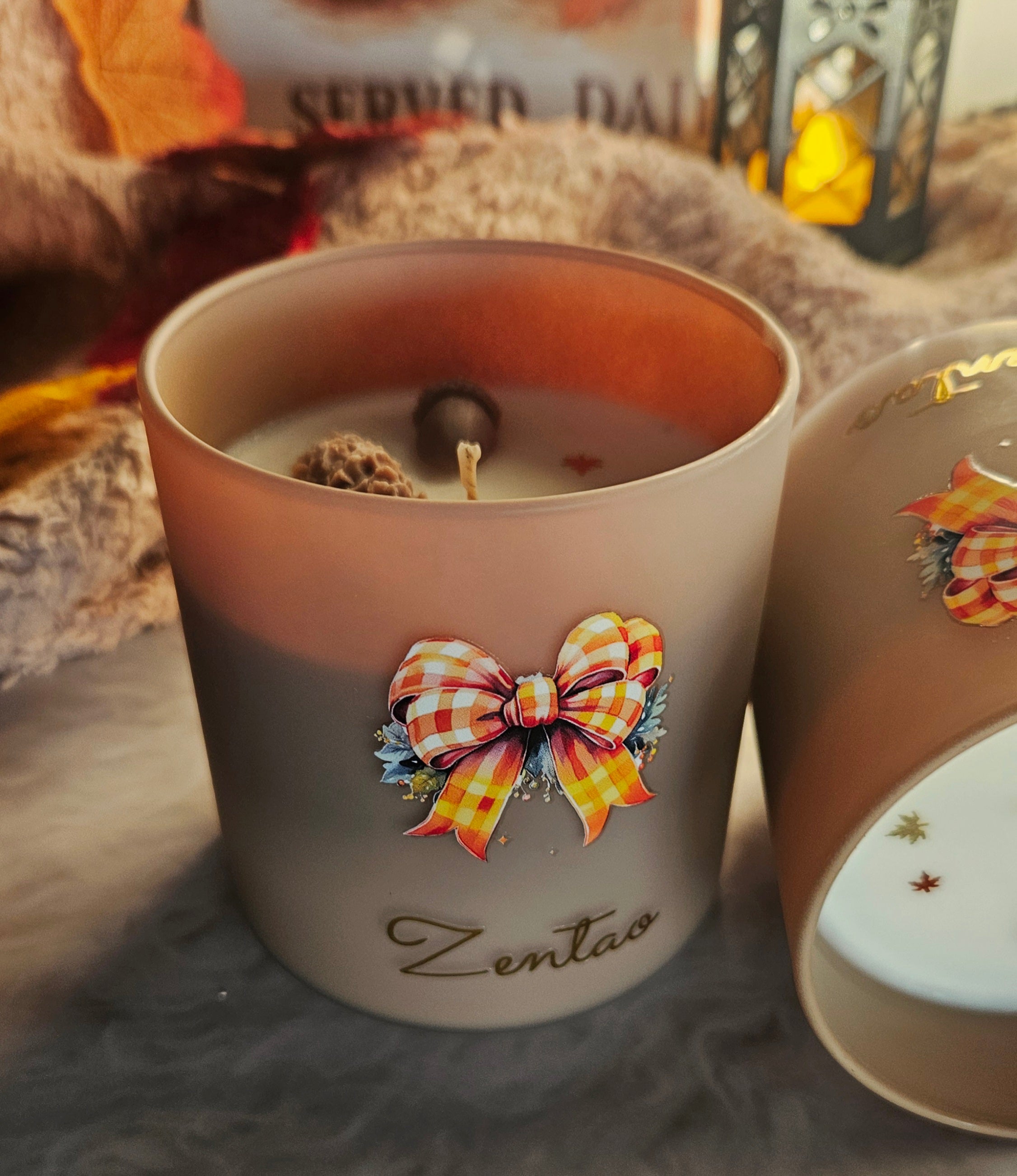 Velvet Smoke handgemaakte sojawas geurkaars Zentao Antwerpen