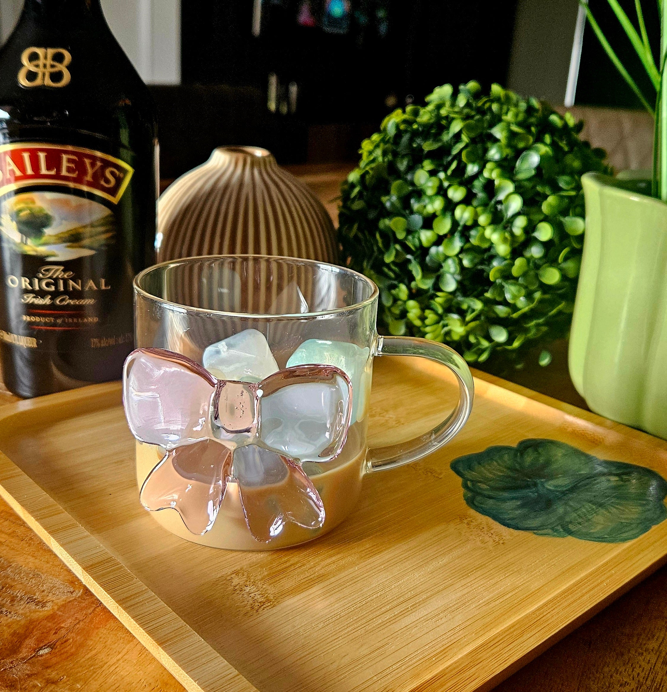 Glazen mok met strik Zentao Home Decor Stabroek 